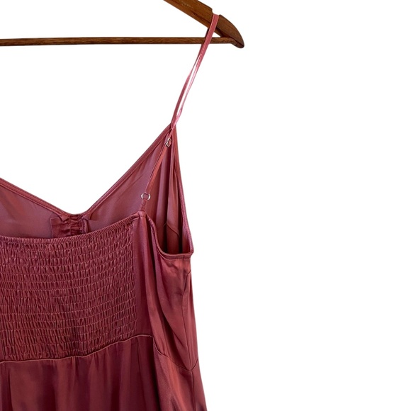 Abercrombie & Fitch NEW Satin Slip Mini Dress In Dusty Rose Size M - Picture 12 of 15